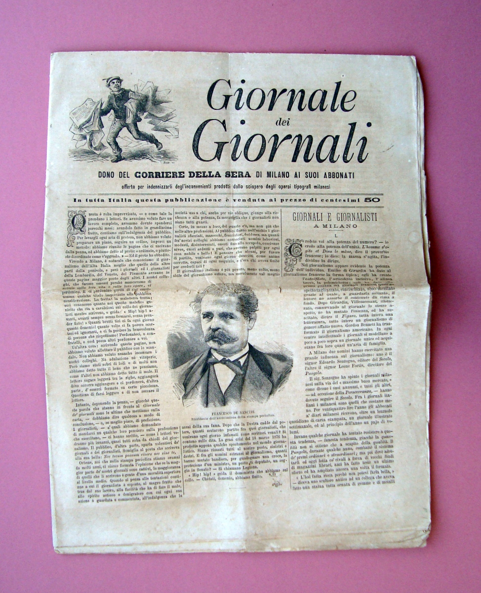 Giornale dei Giornali dono abbonati dono Corriere della Sera Incisioni …