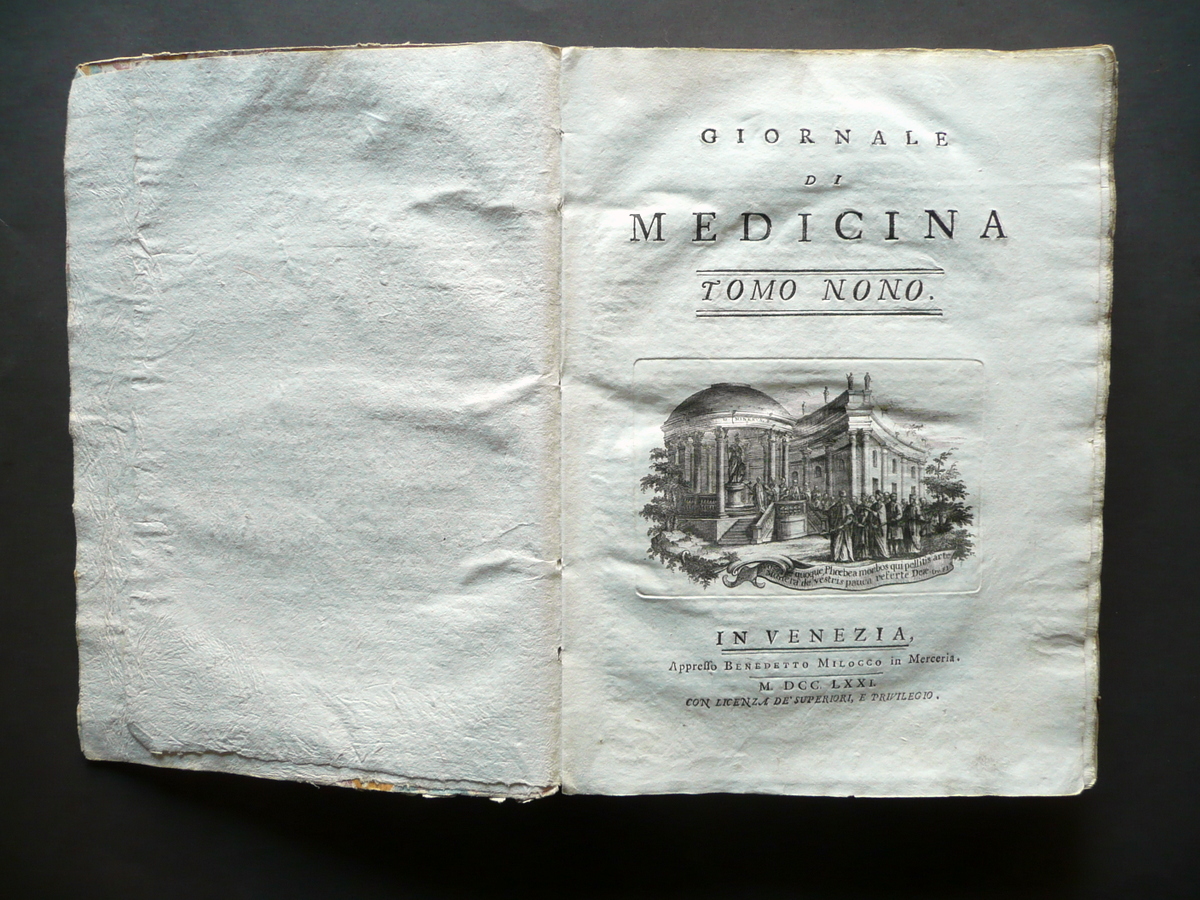 Giornale di Medicina Tomo Nono 52 Numeri Annata Completa 1770-71 …