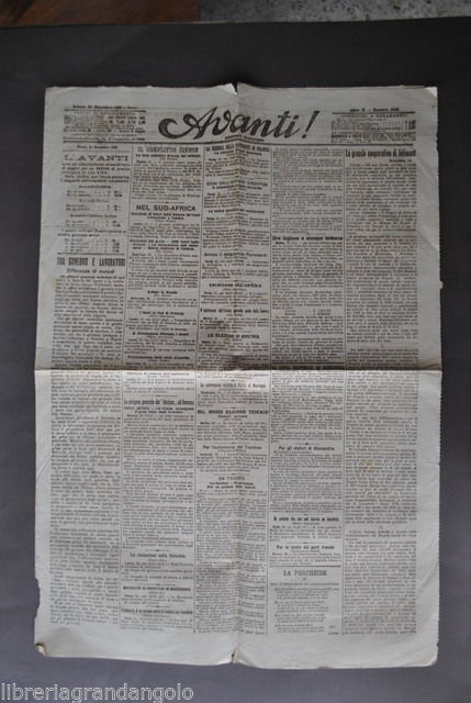 Giornali Avanti Socialismo Sciopero Genova Terni Catania Torino Lavoro 1906