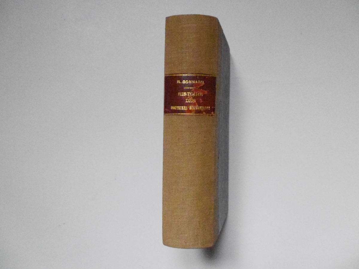 Gonnard RenÈ Histoire des Doctrines Economiques Librairie Valois 1930