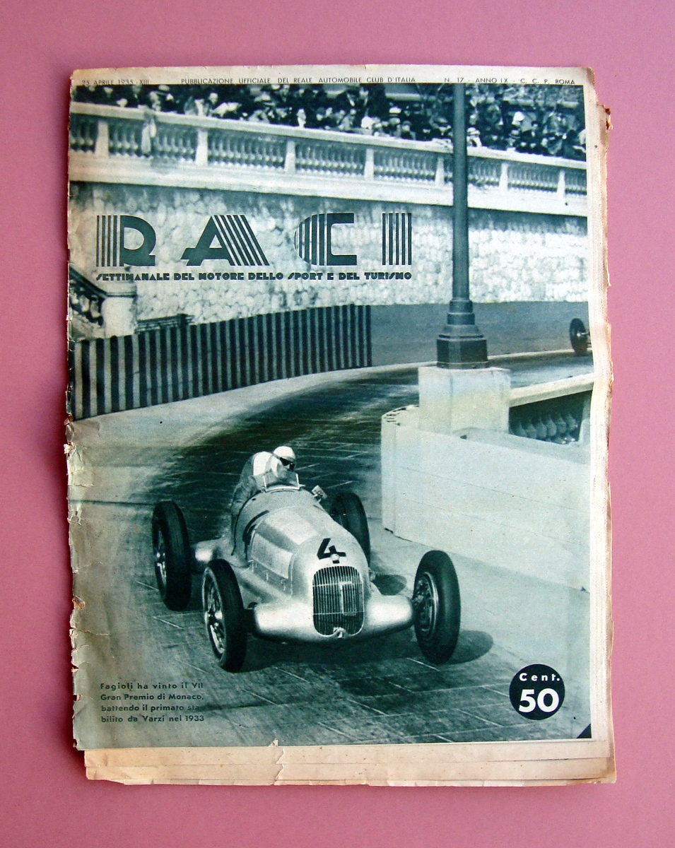 GP Monaco Fagioli RACI settimanale Motore Sport Anno IX N …