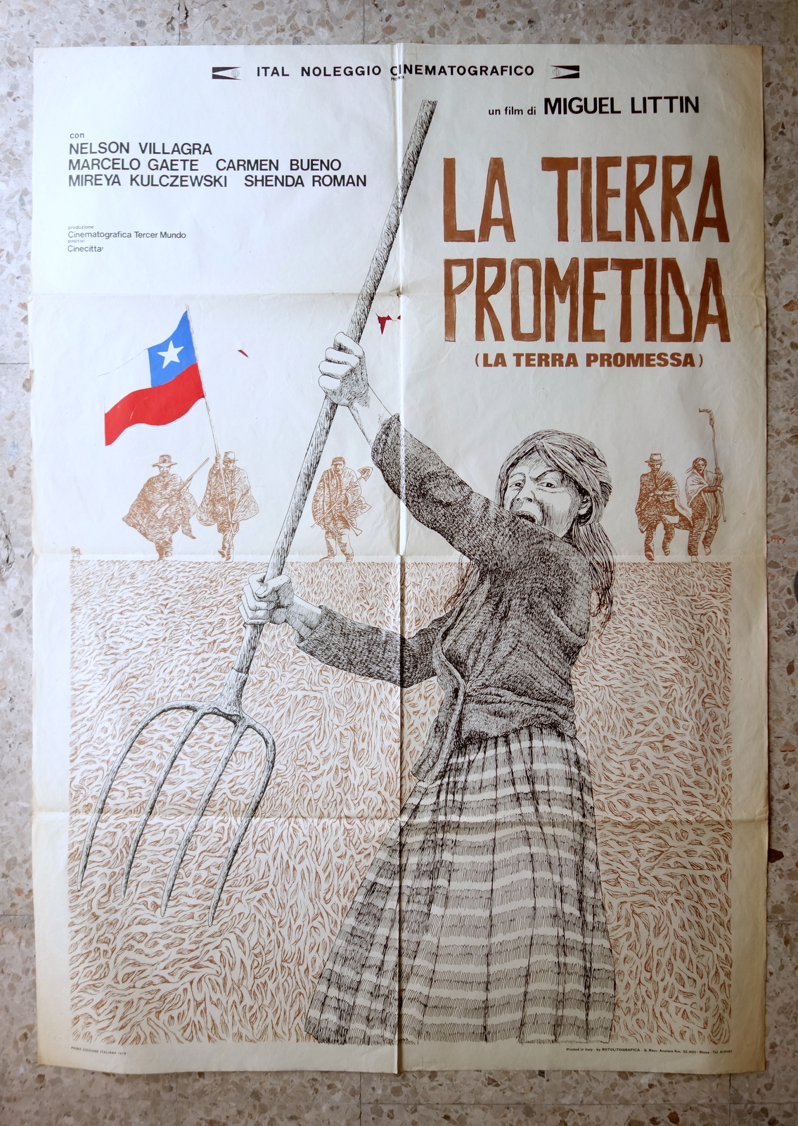 Grande Manifesto La Terra Prometida Promessa Film Miguel Littin 1975 …