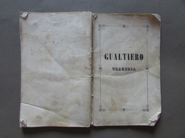 Gualtiero Tragedia Riva Teatro Malaspina Sefanago Lugano Bianchi 1848