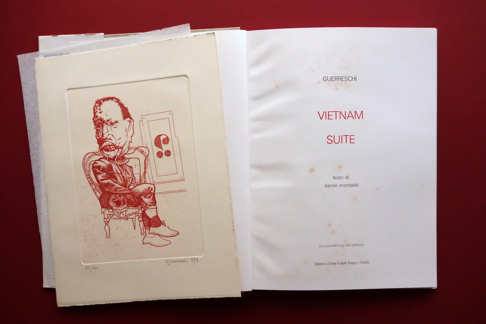 Guerreschi Vietnam Suite Montaldi Pozzo Torino 1974 con Acquaforte Serie …