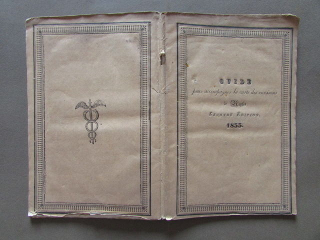 Guida Carta Dintorni Napoli Westphal Salviucci 1833 Viaggi Turismo Francese