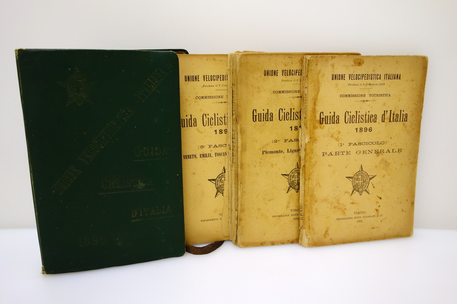 Guida Ciclistica d'Italia 1896 Fascicoli 1 2 3 Roux Frassati …