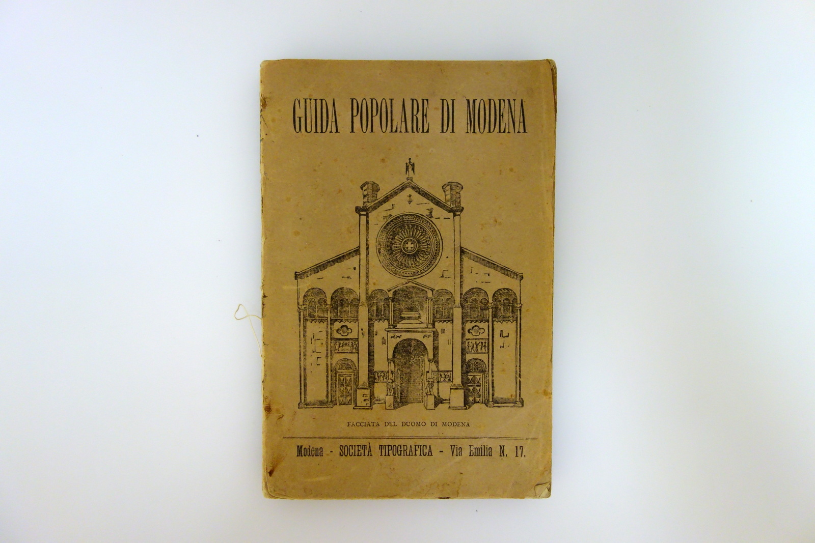 Guida Popolare di Modena Arsenio Crespellani Società Tipografica 1879