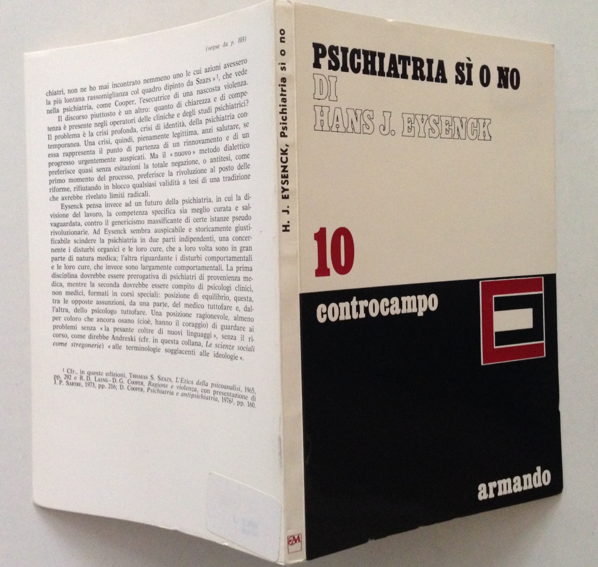 Hans J Eysenck Psichiatria SÏ o No Armando Armando Editore …