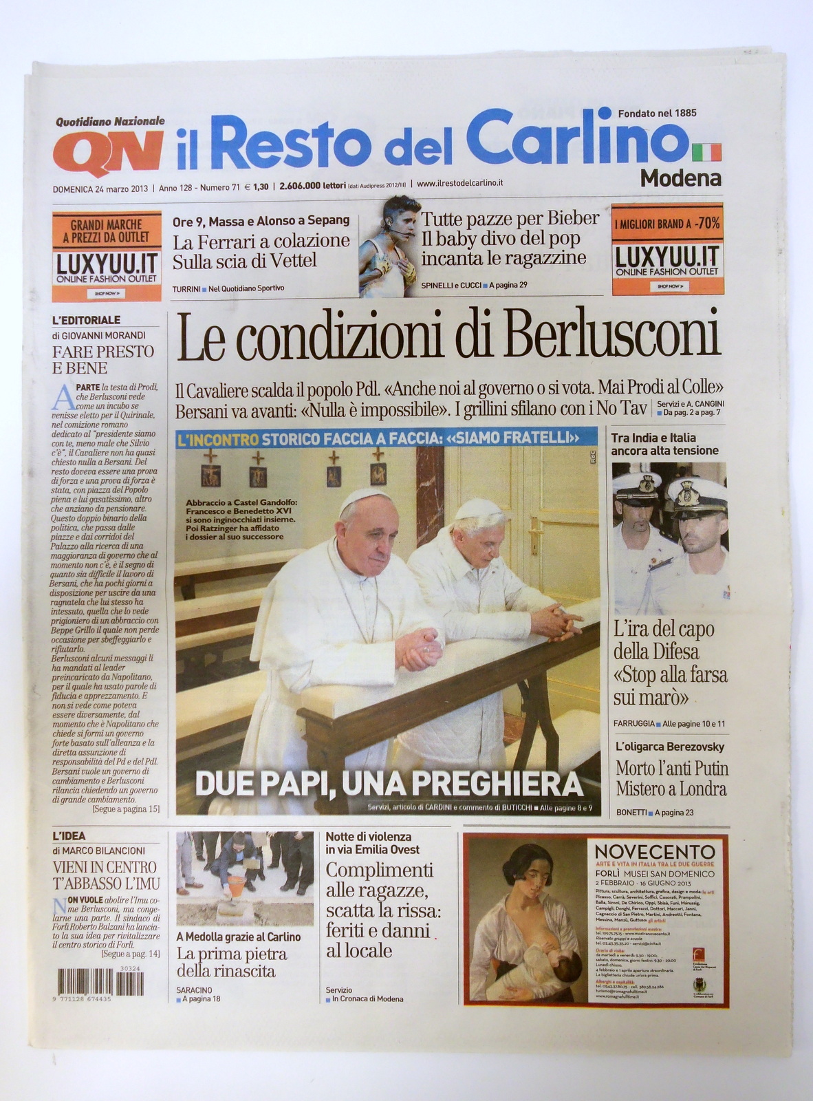 I DUE PAPI FACCIA A FACCIA FRANCESCO BENEDETTO IL RESTO …