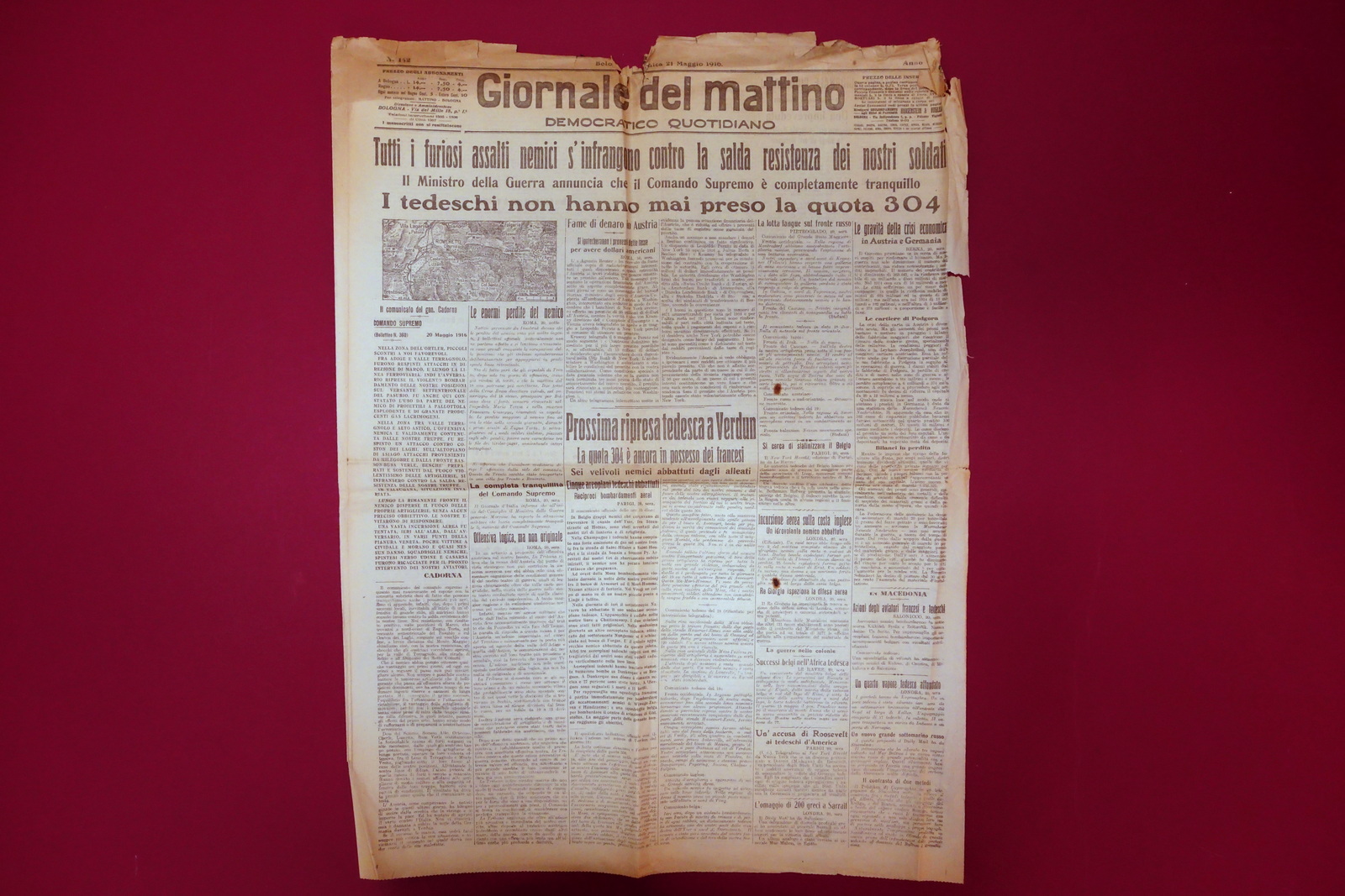 I Tedeschi non hanno preso Quota 304 Giornale del Mattino …