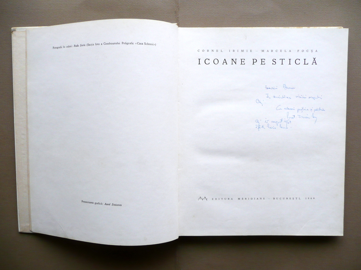 Icoane Pe Sticla Cornel Irimie Marcela Focsa Ed. Meridiane Bucuresti …