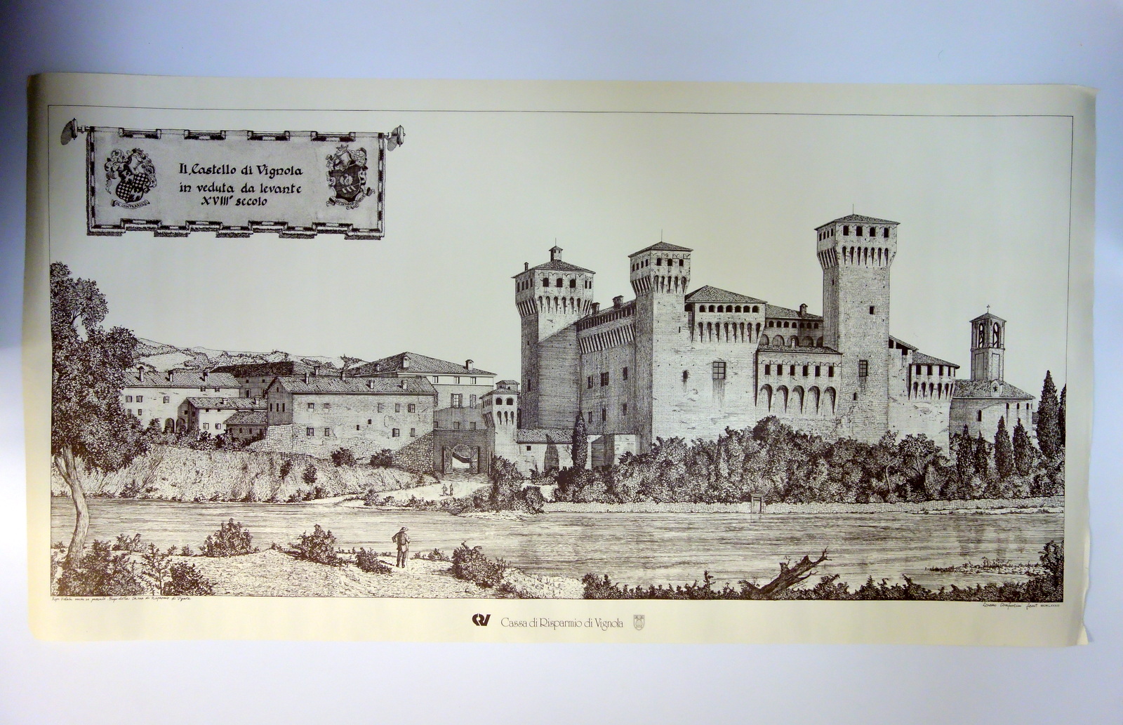Il Castello di Vignola Veduta da Levante XVIII° Sec. Confortini …