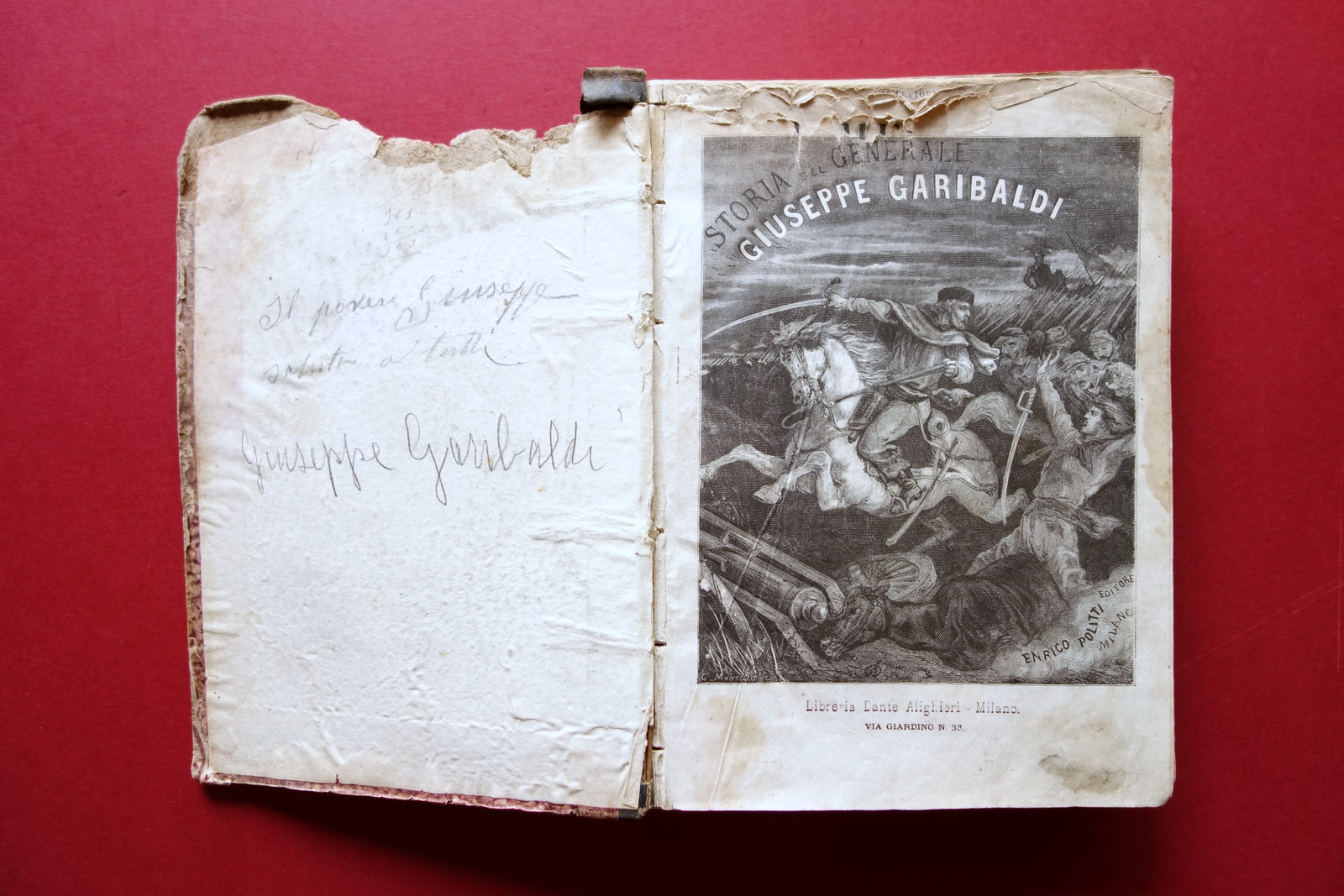 Il Messia dei Popoli Oppressi Giuseppe Garibaldi Balbiani Politti 1871 …
