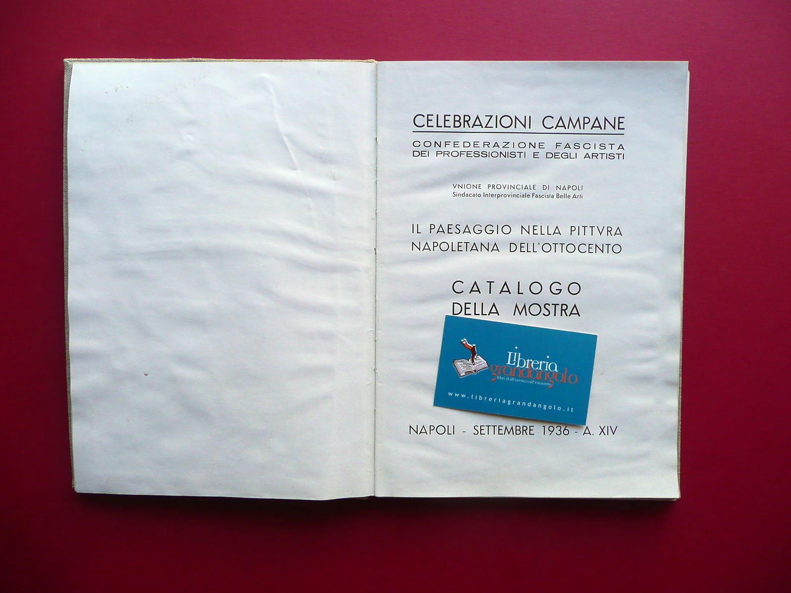 Il Paesaggio nella Pittura Campana dell' '800 Catalogo Mostra Napoli …