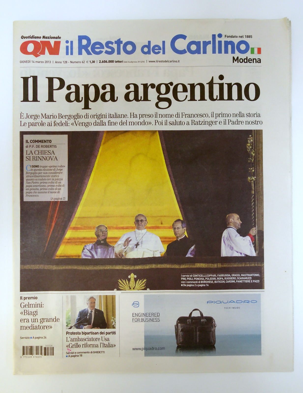 IL PAPA ARGENTINO ELEZIONE BERGOGLIO FRANCESCO IL RESTO DEL CARLINO …
