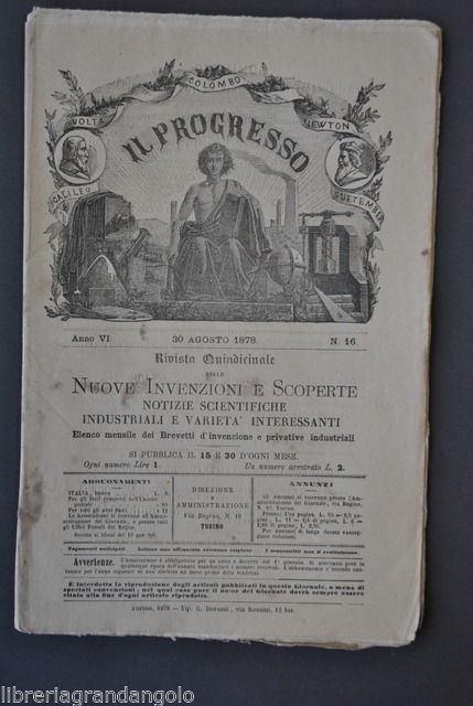 Il Progresso Invenzioni Velocimetro Fonomotore Edison Ferrovia Fucile 1878