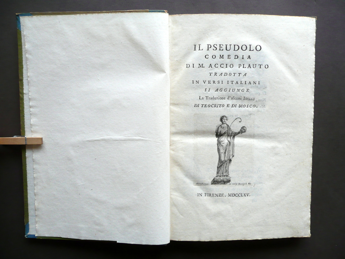 Il Pseudolo Commedia di M. Accio Plauto Idilli Teocrito e …