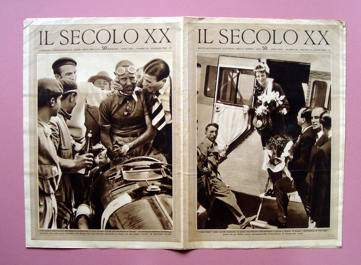 Il Secolo XX 1932 GP Autodromo Monza Vittorio Nuvolari numero …