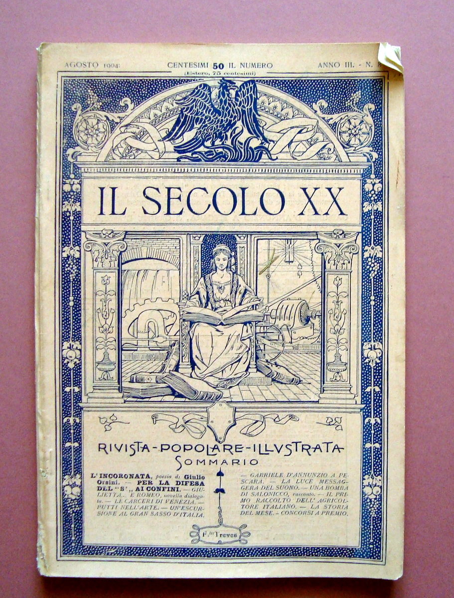 Il Secolo XX Anno III N 8 Agosto 1904 Escursione …