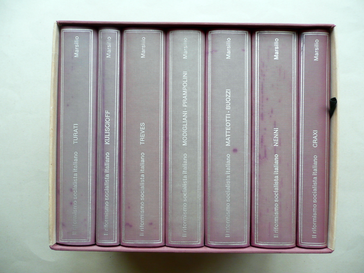Il Socialismo Riformista Italiano O. Pugliese Marsilio 1981 7 Volumi …