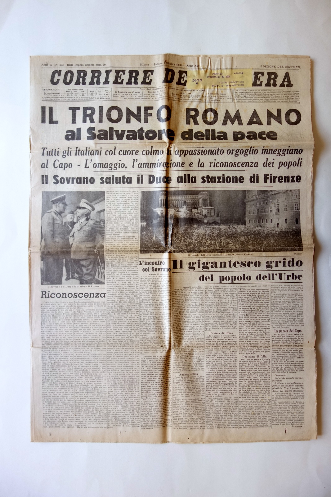 Il Trionfo Romano al Salvatore della Pace Corriere della Sera …