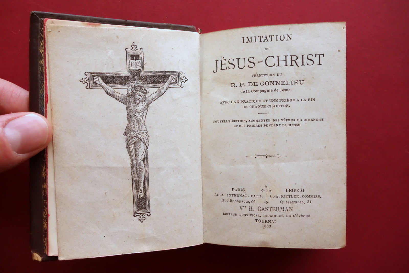 Imitation de Jesus Christ De Gonnelieu Casterman Tournai 1883