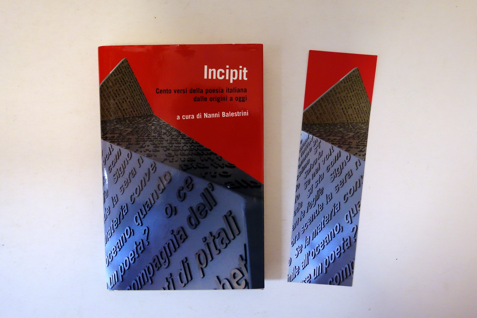 Incipit 100 Versi della Poesia Italiana a cura di Nanni …
