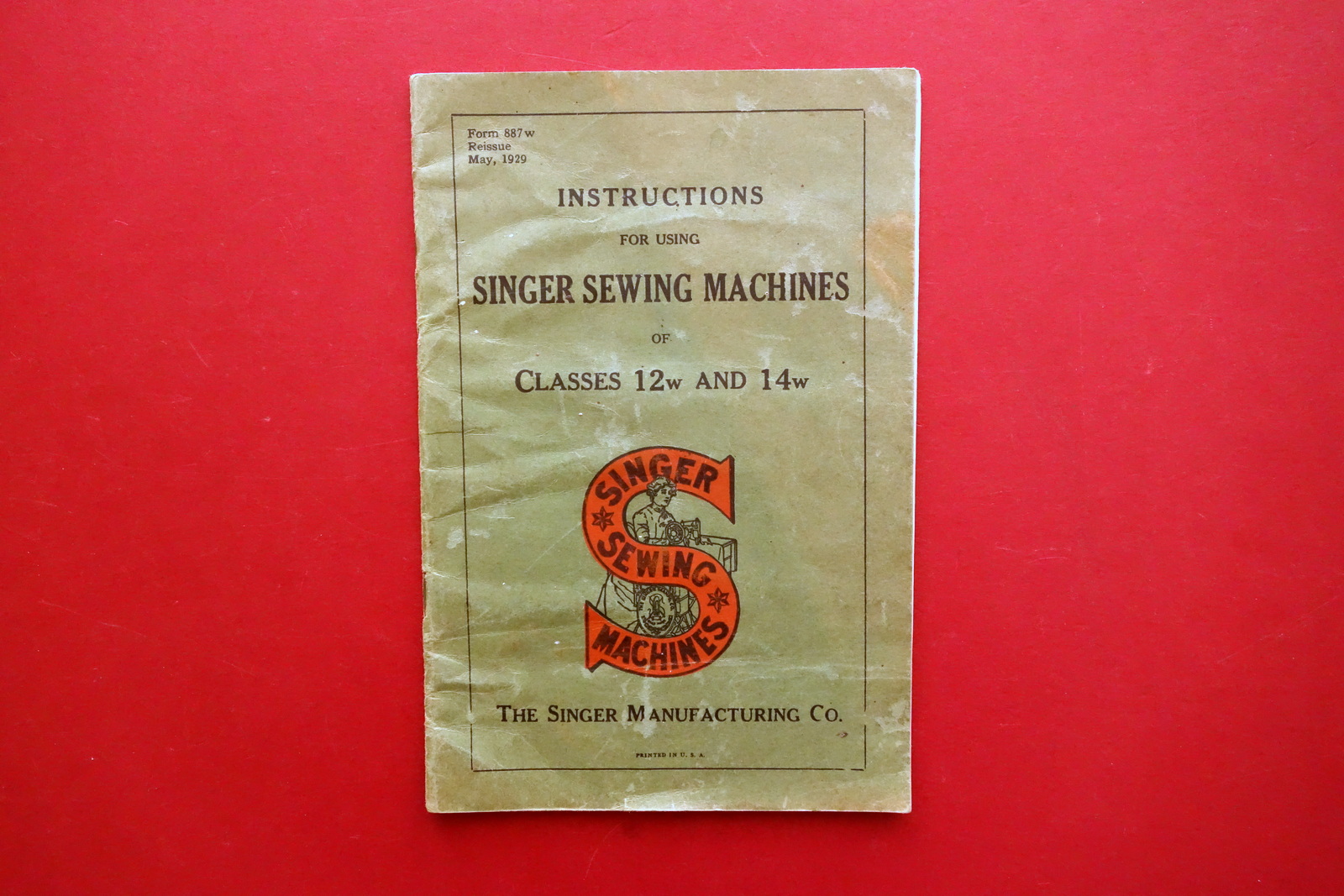 Instructions for Using Singer Sewing Machines Classes 12W 14W USA …