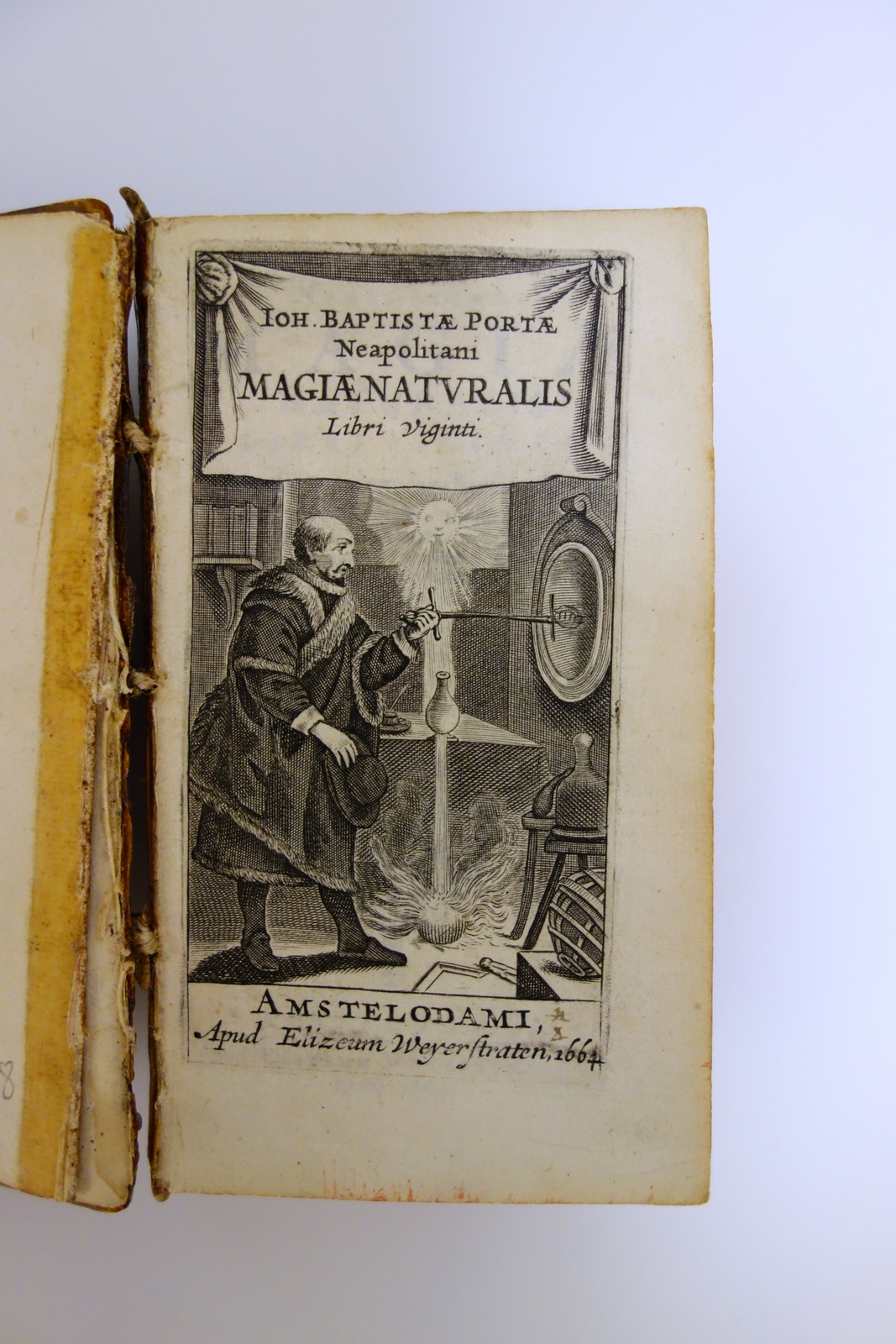 Iohannis Baptistae Portae Magiae Naturalis Weyerstraten Amsterdam 1664 Raro