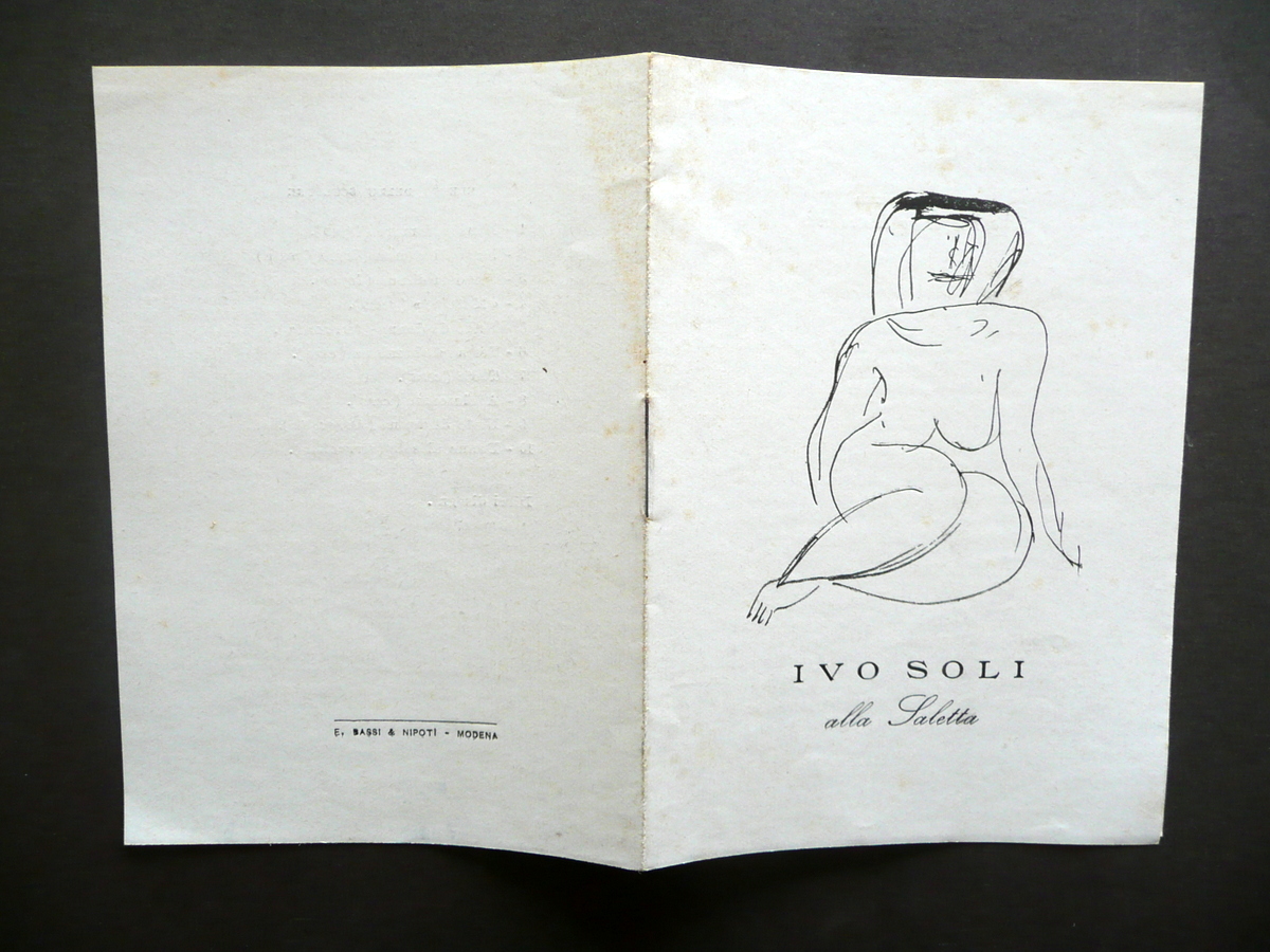 Ivo Soli Alla Saletta Amici dell'Arte Modena Catalogo Cristoforo De …