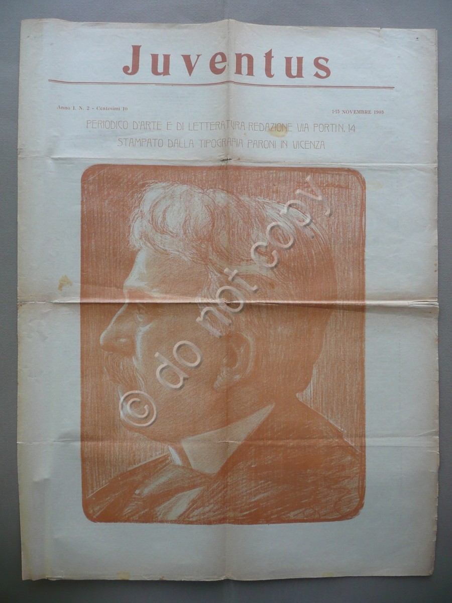 Juventus Periodico Arte Letteratura Anno I N.2 1905 Fogazzaro del …