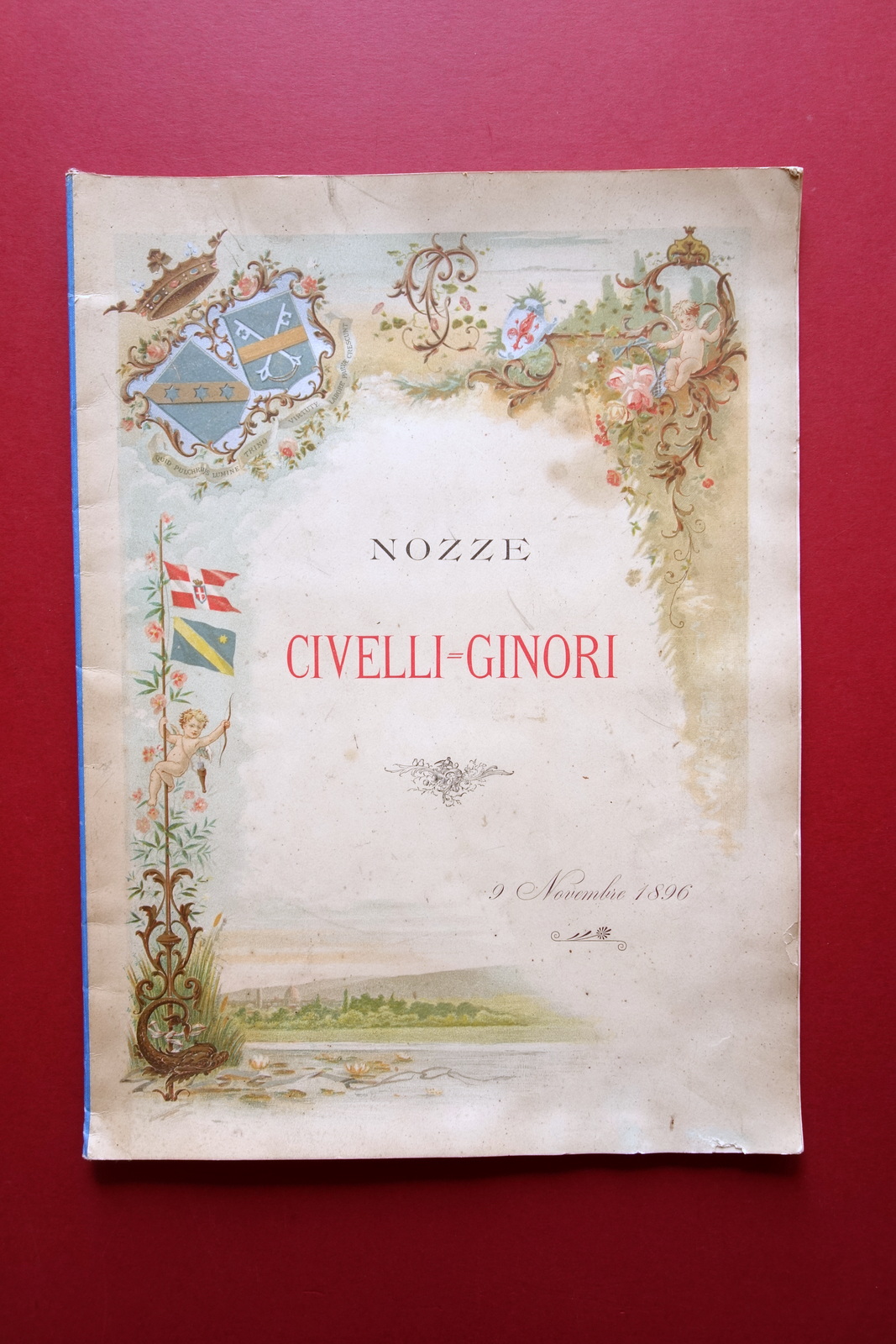 L'Accademia degli Assidui in Bologna Nozze Civelli Ginori Bologna 1896