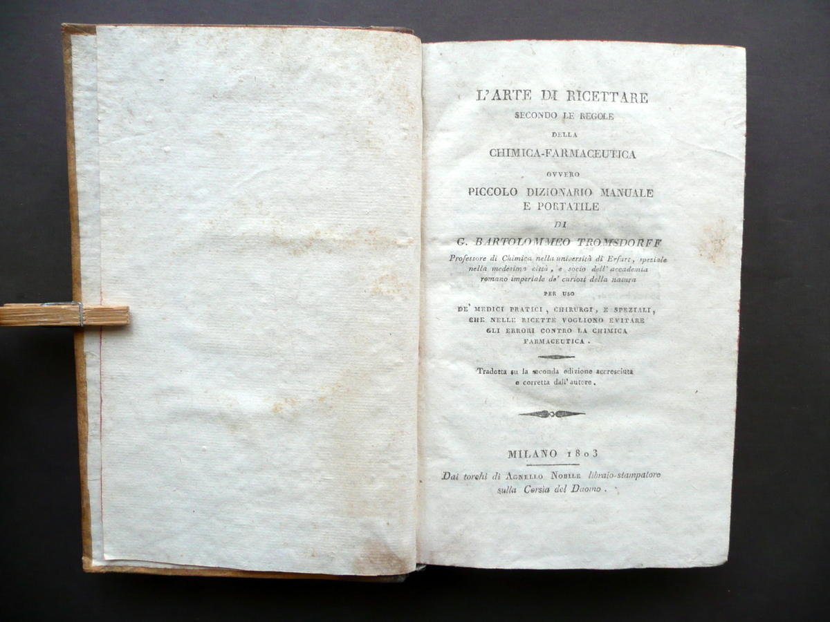 L'Arte di Ricettare Secondo le Regole della Chimica Farmaceutica Milano …