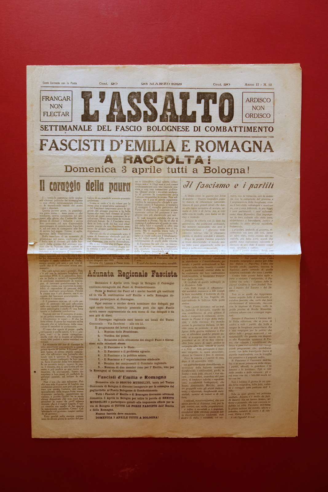 L'Assalto Fascio Bolognese di Combattimento 3 Aprile tutti a Bologna …
