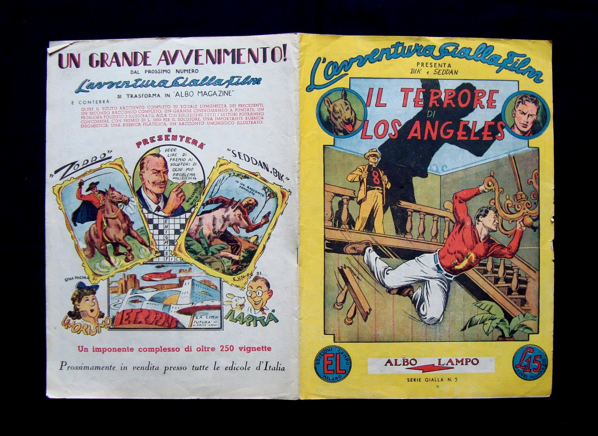 L'Avventura Gialla Film Il Terrore di Los Angeles Albo Lampo …