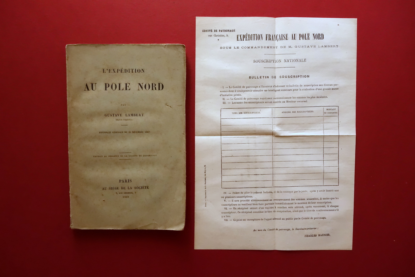 L'Expedition au Pole Nord Gustave Lambert Societe de Geographie Paris …