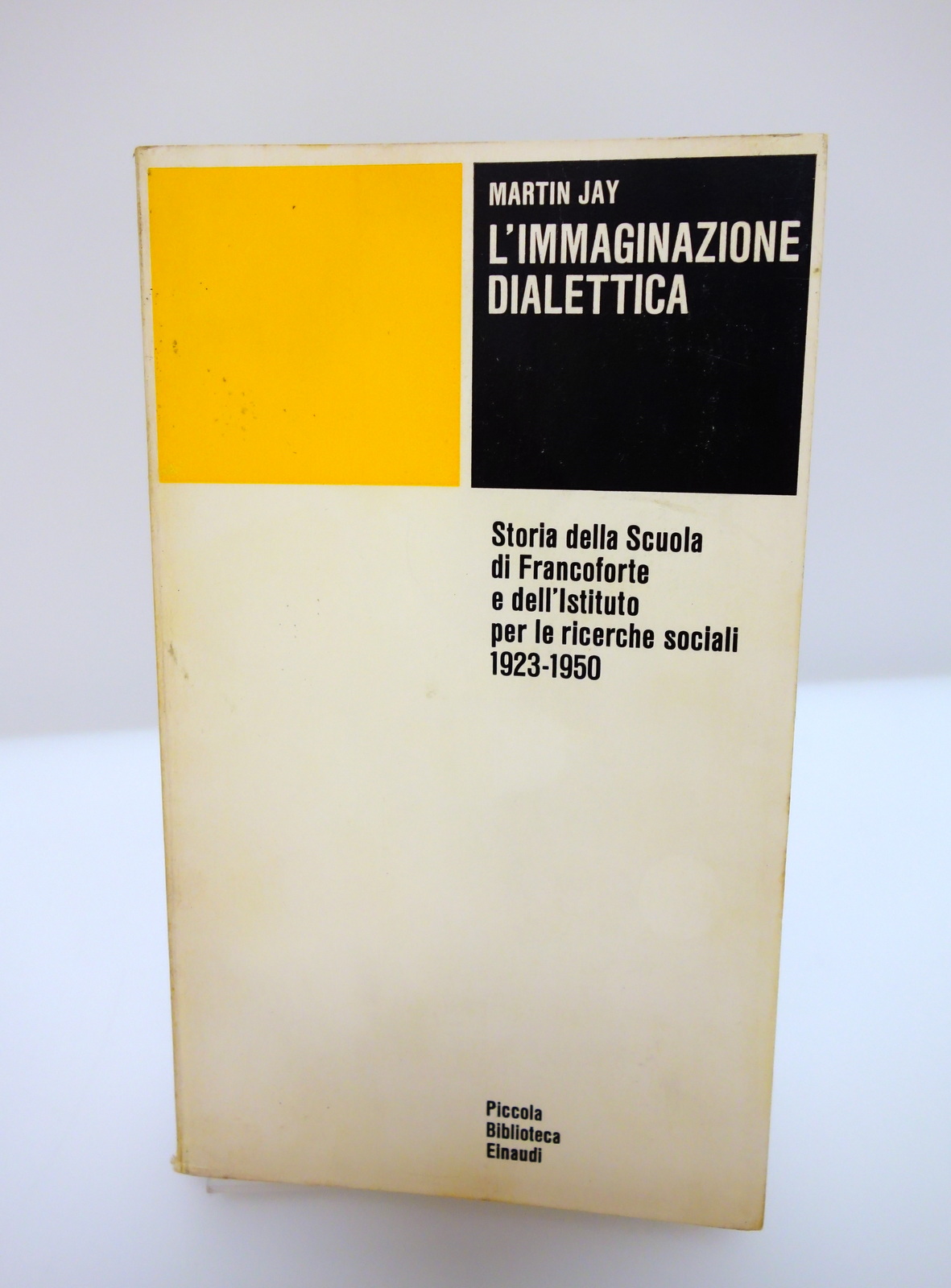 L'IMMAGINAZIONE DIALETTICA SCUOLA DI FRANCOFORTE RICERCHE SOCIALI JAY EINAUDI