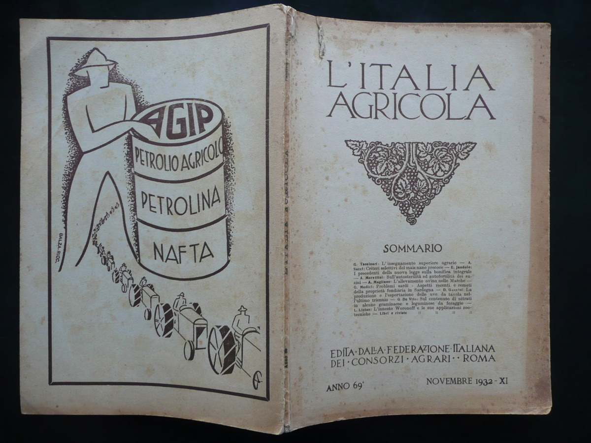 L'Italia Agricola Anno 69 N.11 1932 Aspetti Propriet‡ Fondiaria in …