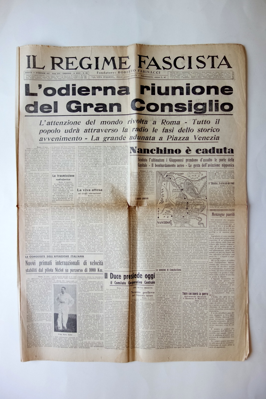 L'odierna riunione del Gran Consiglio il Regime Fascista 11712/1937 Completo