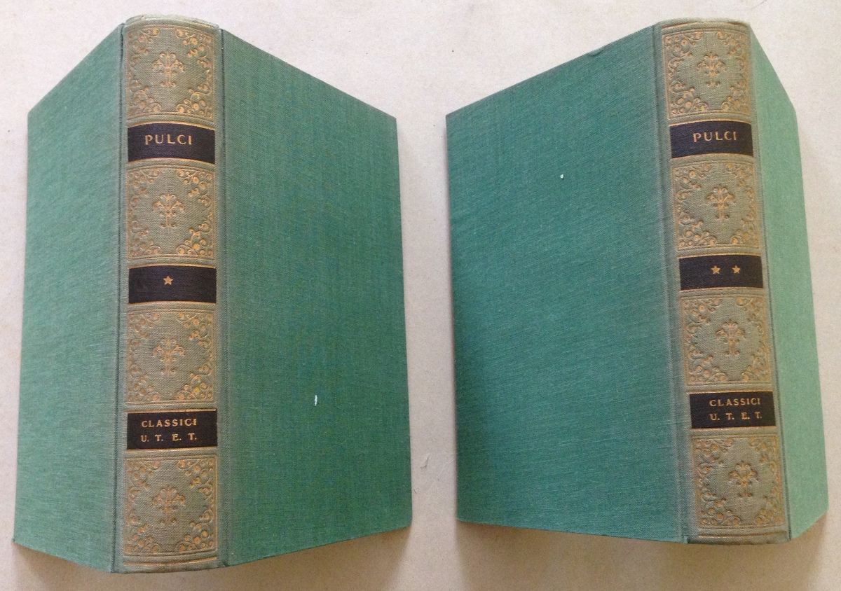 L. Pulci Il Morgante 2 Volumi Classici UTET Torino 1948