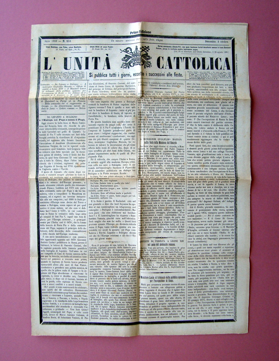 L'Unit‡ Cattolica Anno 1880 La Chimica ed il miracolo di …