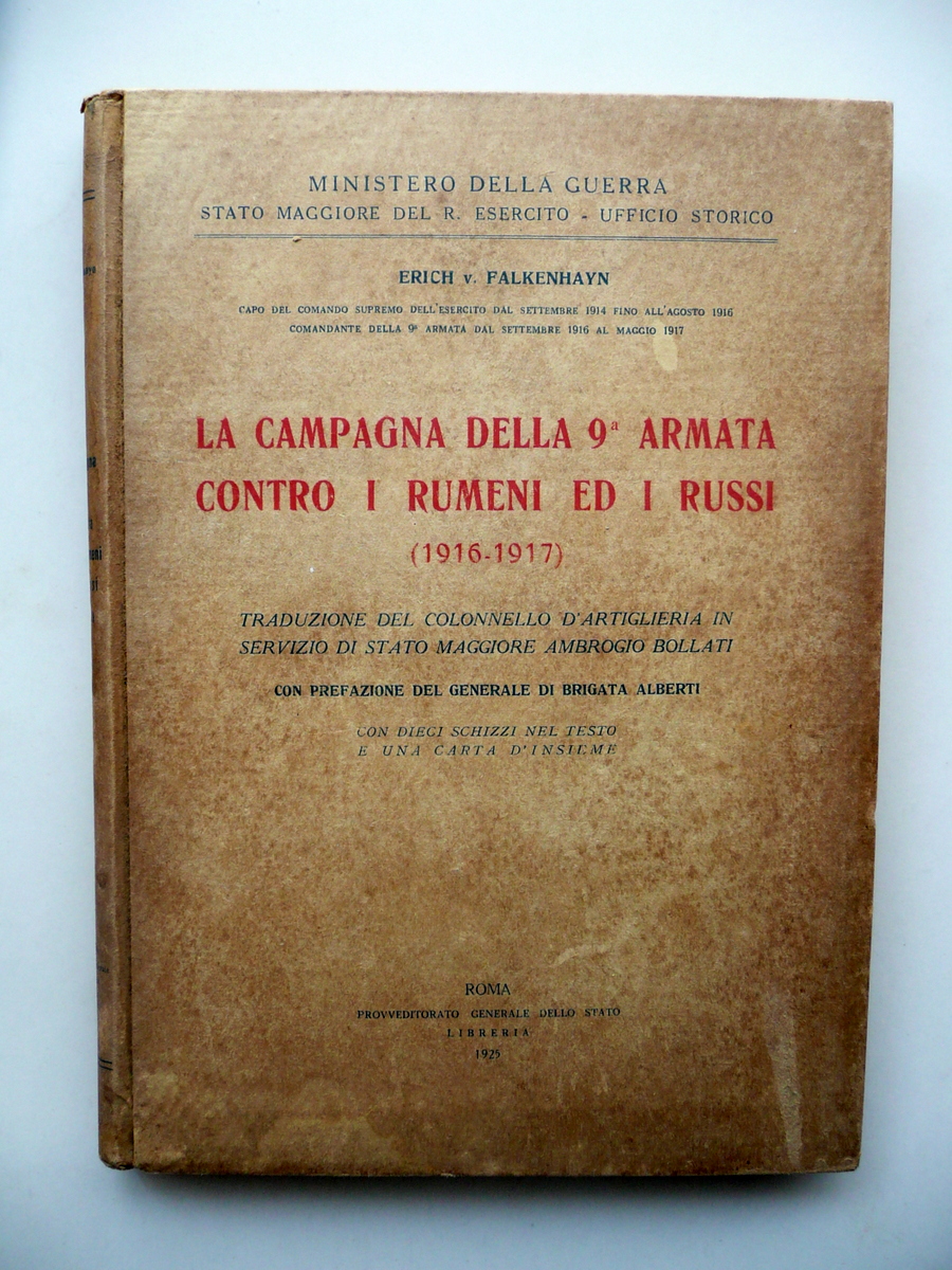 La Campagna della 9∞ Armata Contro Rumeni e Russi 1916-17 …