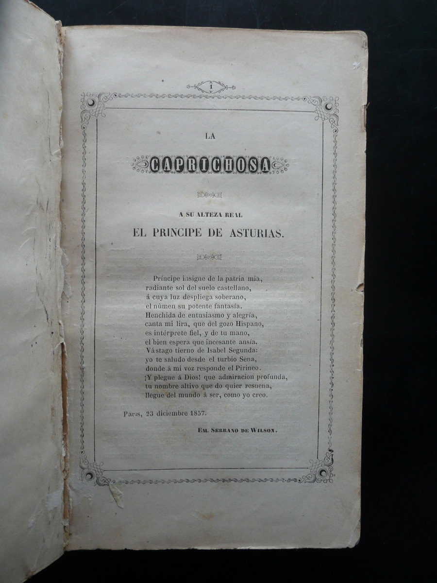 La Caprichosa Revista de Modas Salones y Teatros 1858 16 …