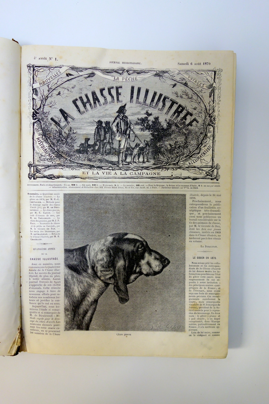 La Chasse Illustree Journal 50 Numeri Completi 1870-1871 1873 Tavole