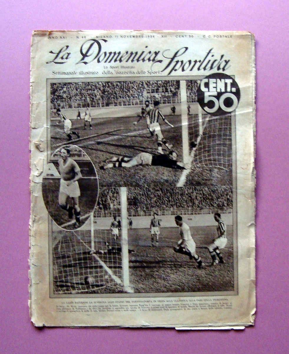 La Domenica Sportiva n.46 11/11/1934 La Lazio battendo la Juve …