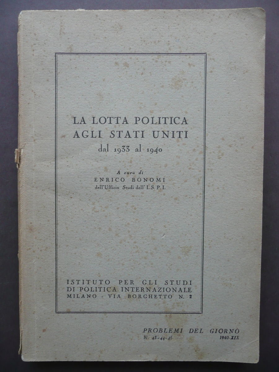 La Lotta Politica Agli Stati Uniti dal 1933 al 1940 …
