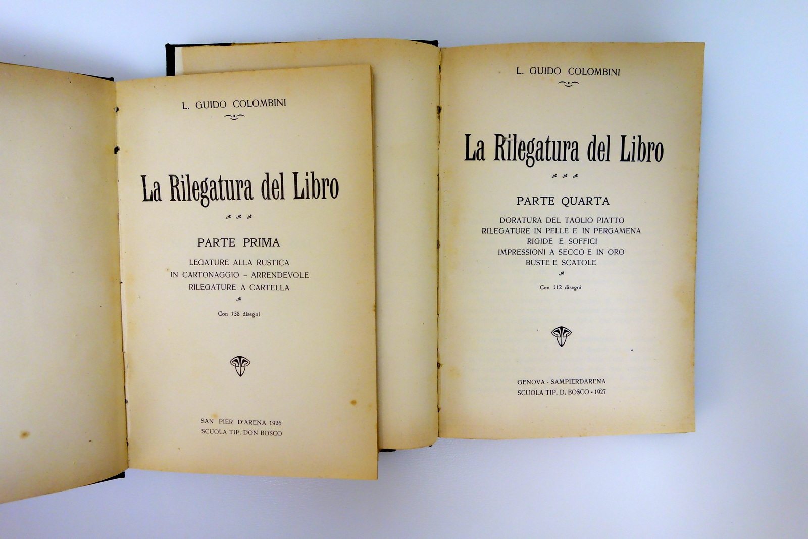 La Rilegatura del Libro G. Colombini Tip.D. Bosco 1926-28 5 …