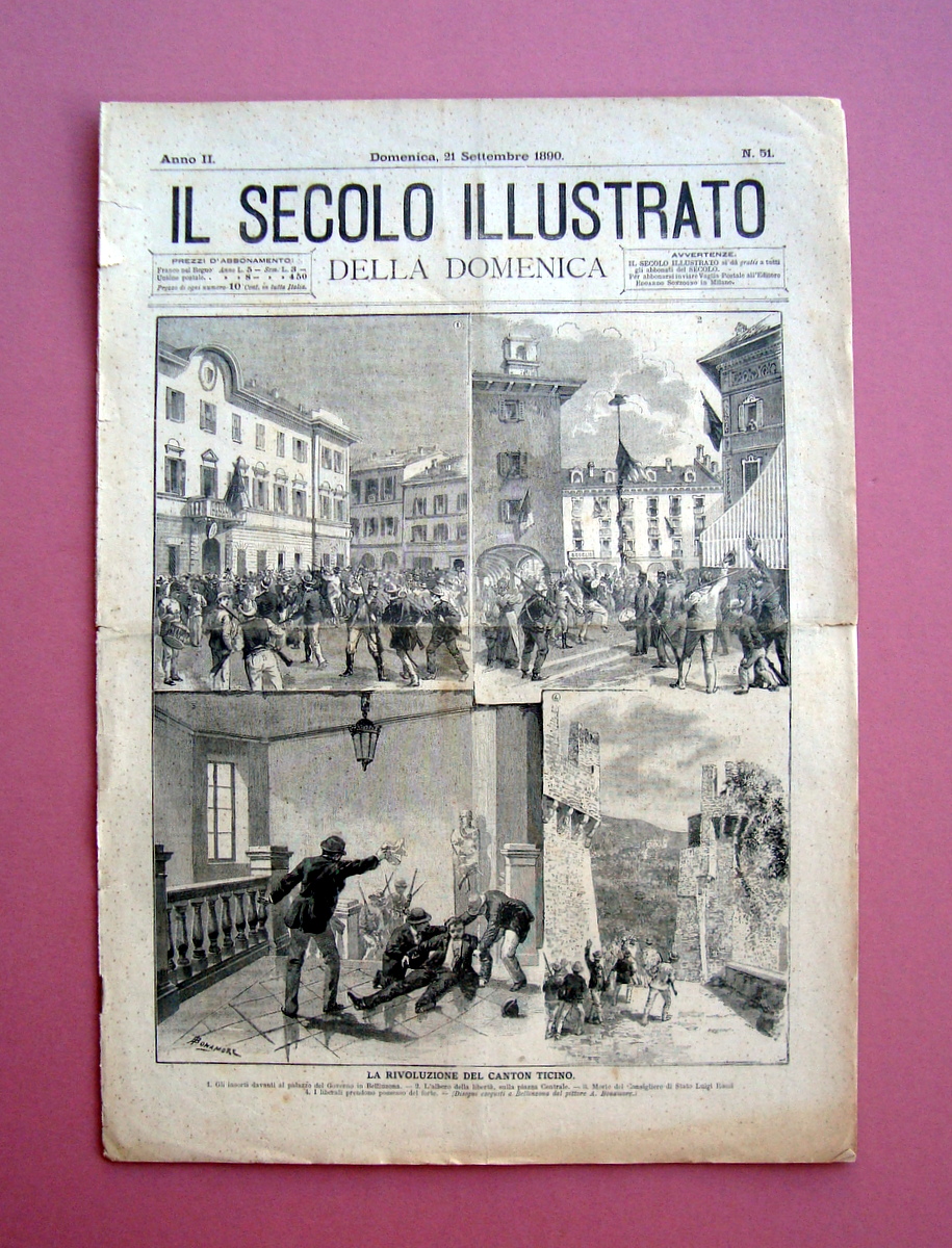 La Rivoluzione del Canton Ticino Il Secolo Illustrato N.51 21 …