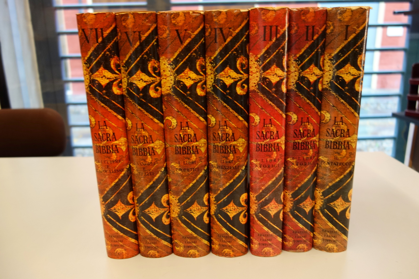 LA SACRA BIBBIA FABBRI EDITORI 7 VOLUMI ILLUSTRATI OTTIMI OPERA …