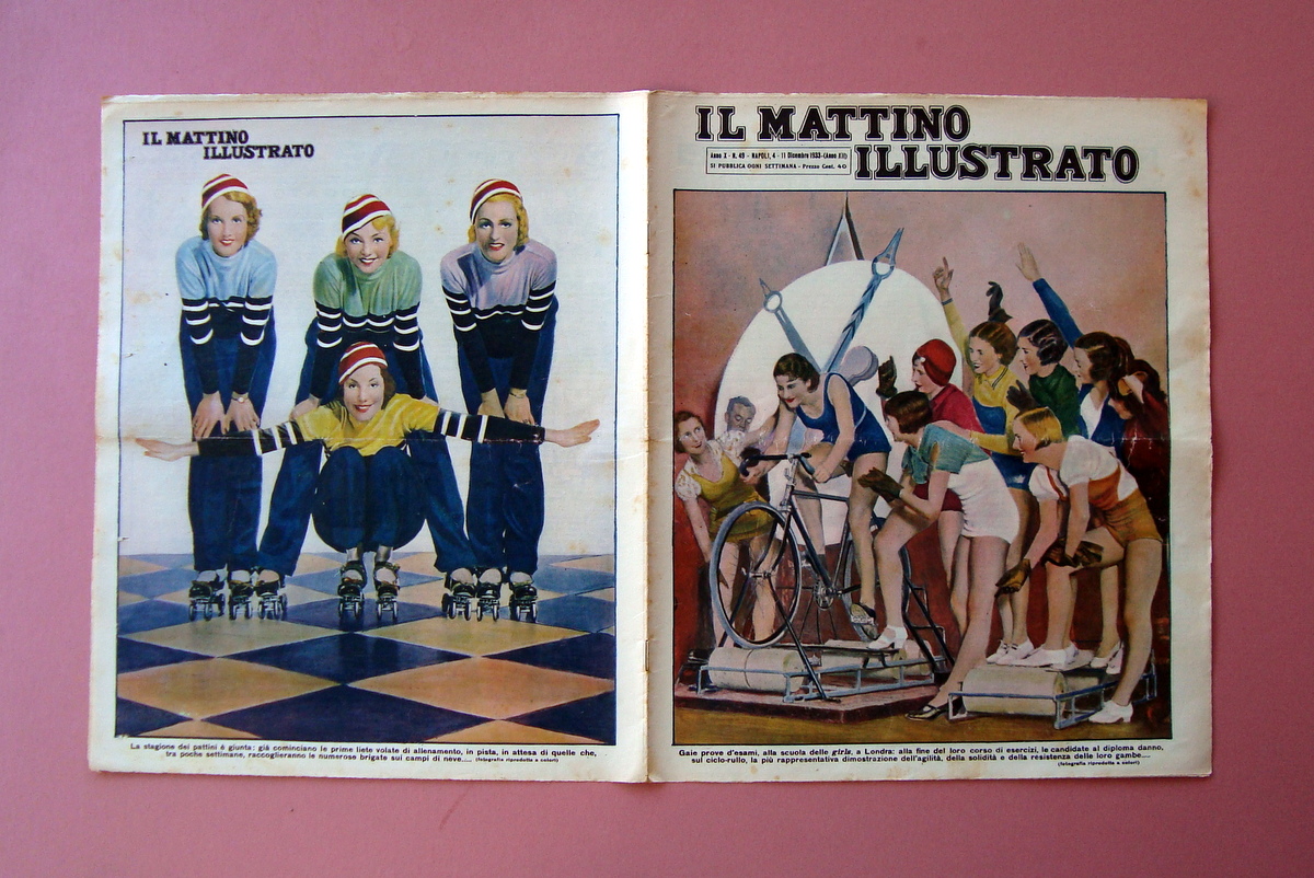 La stagione dei Pattini Ciclo-rullo Il Mattino Illustrato n 49 …
